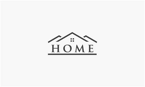 home roof logo design vector on white background. 4639707 Vector Art at Vecteezy