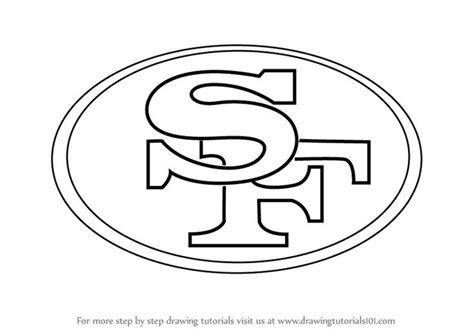 49ers Logo Coloring Page San Francisco 49ers Coloring Pages Learny Kids in 2021 | San francisco ...