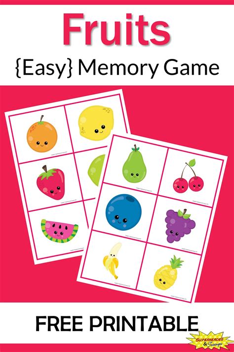 Printable Memory Games - Printable Words Worksheets