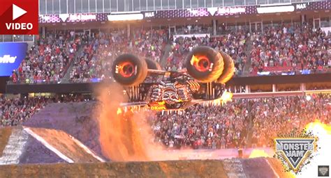 Watch This Monster Truck Stunt Defy The Rules Of Physics | Carscoops