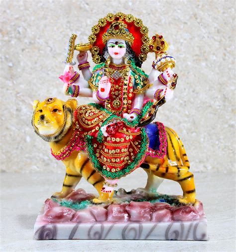 Buy eSplanade Maa Durga Mata Rani Statue Idol for Home Mandir (10 ...