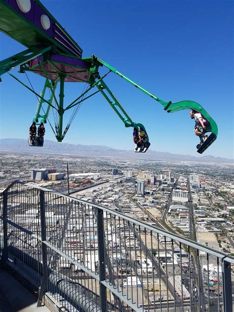 The world's highest thrill ride - The Big Shot at the Stratosphere in ...