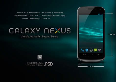 Samsung Galaxy Nexus .PSD by slaveoffear on DeviantArt