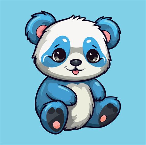 Cute panda drawing kawaii Funny Vector Illustration eps 10 23826009 Vector Art at Vecteezy