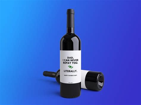 Can Never Repay You Father's Day Wine Label | Funny Father's Day Wine Labels | POPSUGAR Food UK ...