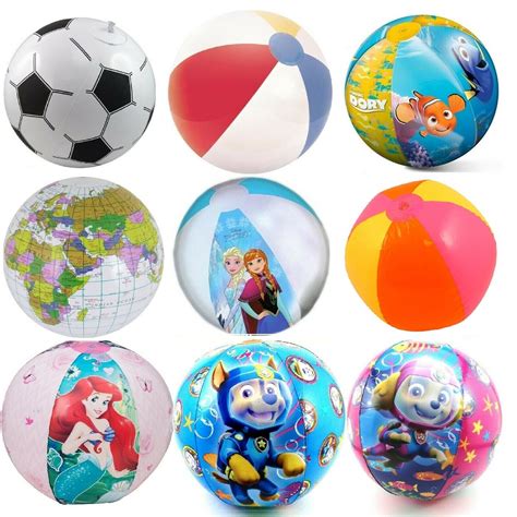 Inflatable Blow Up Kids Beach Ball Paw Patrol Princess Cars Giant ...