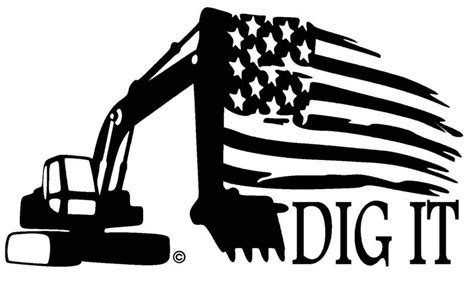 Dig It Excavator Decal Excavation Heavy Equipment Operator | Etsy