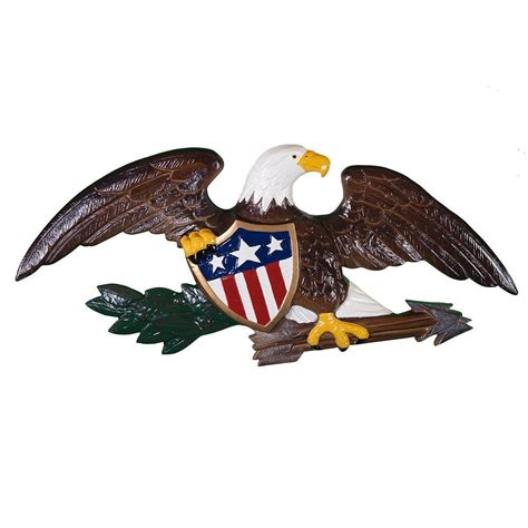 Montague Metal Products Deluxe Color Flagpole Wall Eagle, 23-Inch ...