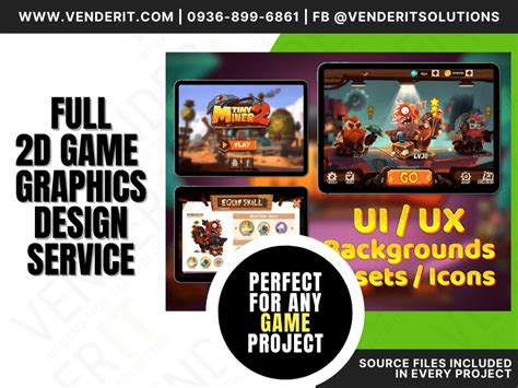 Full 2D Game Graphics Design Service - VenderIT