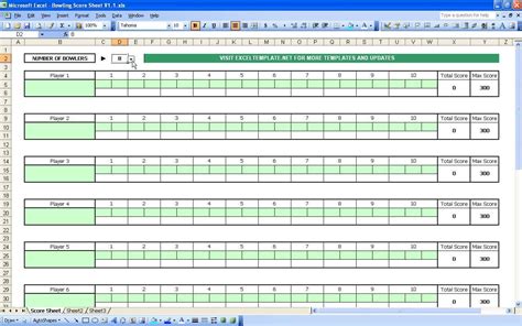 Bowling Spreadsheet | How to memorize things, Spreadsheet, Spreadsheet ...