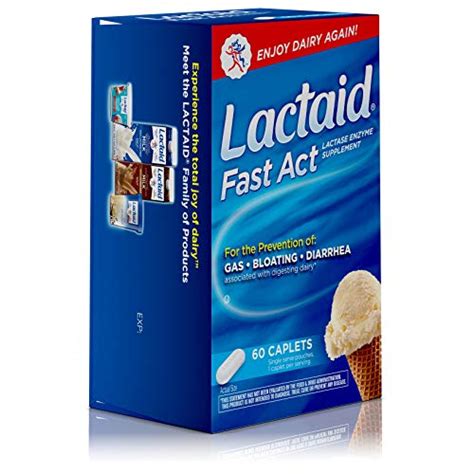 Lactaid Fast Act Lactose Intolerance Relief Pills, 60 single-dose ...