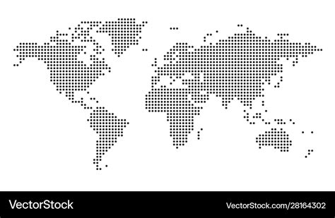 Vector Dot World Map - Cristy Claudetta