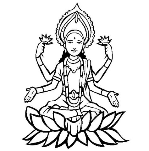 Lord Vishnu Coloring Page Printable Coloring Page For Kids - Coloring Home