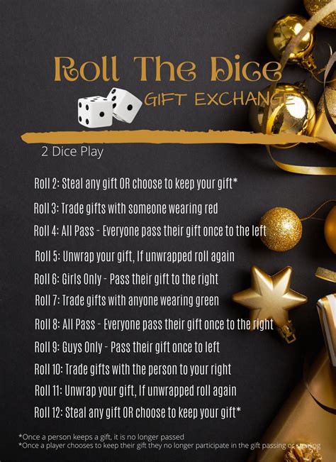 Roll The Dice Game Printable