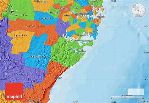 Political Map of Sutherland Shire