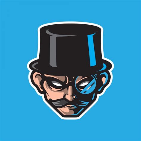 Premium Vector | Magician mascot logo