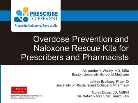 Activity | Overdose Prevention and Naloxone Rescue Kits for Prescribers ...