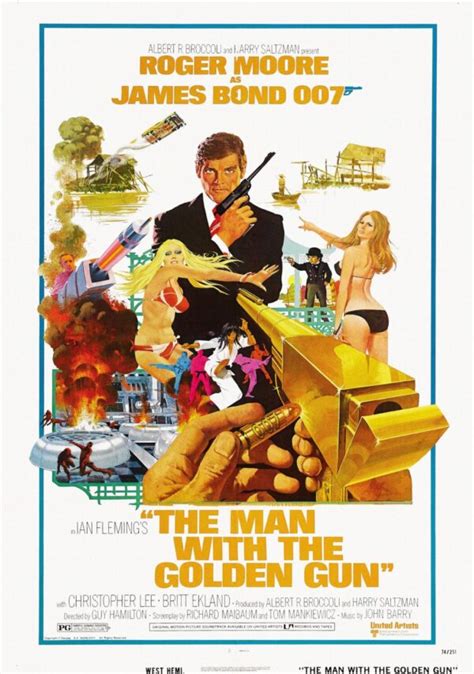 The Man with the Golden Gun (James Bond) Movie Poster - Classic 70's Vintage Poster