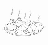 Chinese Food Coloring Page sketch template