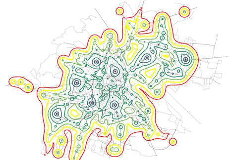 Public Transport Isochronal Map | DeCodingSpaces Toolbox