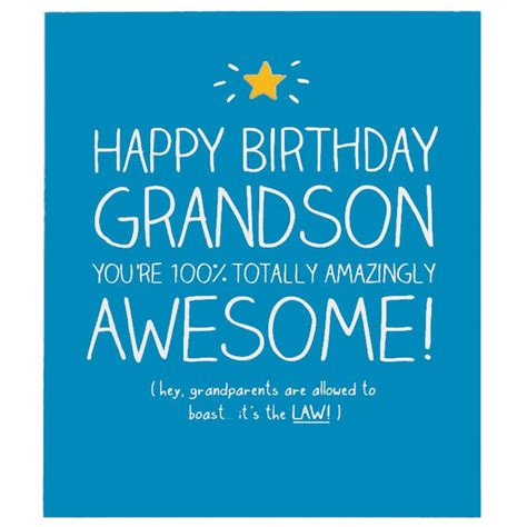 Happy Jackson Happy Birthday Grandson Card – The Lovely Room