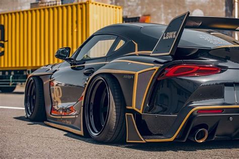 Liberty Walk Toyota Supra With Black-and-Gold Paint Looks Like Old F1 ...