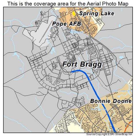 Aerial Photography Map of Fort Bragg, NC North Carolina