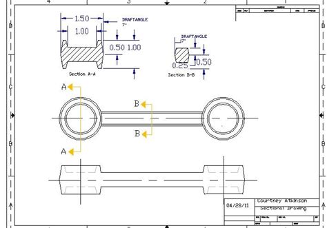 Technological Design: Sectional Engineering Drawing