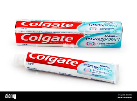 Tube of Colgate Sensitive Enamel Protect toothpaste, UK Stock Photo - Alamy