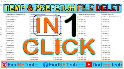 All Temp & Prefetch File delet in one click/ #TempFile #Prefetch #Delet #1 #click - YouTube