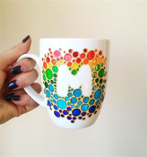 40 Easy Coffee Mug Painting Ideas for your inspiration – Free Jupiter | Painted coffee mugs ...