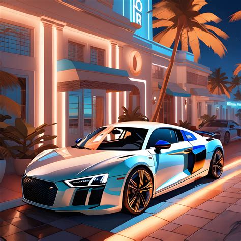 ArtStation - Audi R8 V10 in the snow illustrations 4K Wallpaper | Artworks