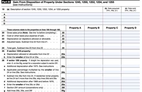 IRS Form 4797 Instructions - Sales of Business Property