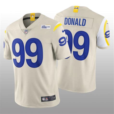 Men's Aaron Donald Rams color rush new jersey cream