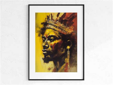 African King Painting Abstract Art African Wall Art Prints - Etsy