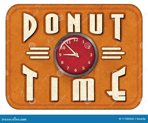 Vintage Donut Shop Sign stock photo. Image of 1940s - 117580266