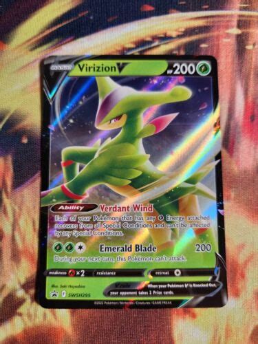 Virizion V - SWSH295 - Sword & Shield Promo Pokemon TCG-PACK FRESH | eBay