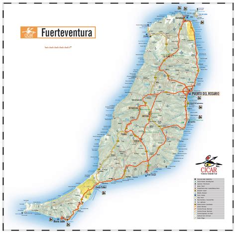 Fuerteventura Island Map - Fuerteventura • mappery