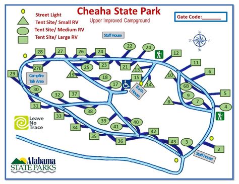 Upper Improved Campground Map | Alapark