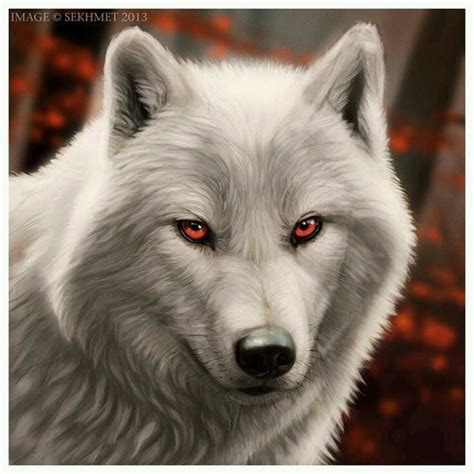 white wolf with red eyes | Wolf with red eyes, Wolf eyes, Wolf spirit ...