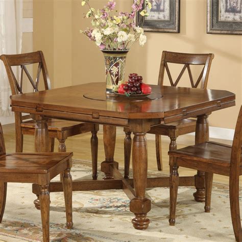 *kitchen table Riverside DelCastle Round/Square Convert-A-Height Dining Table | Square tables ...