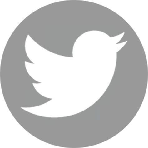 Download High Quality twitter logo grey Transparent PNG Images - Art ...