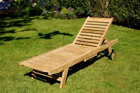 Luxury Wooden Garden Sun Loungers - MakeMeSomethingSpecial.com