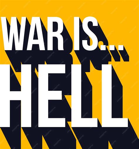 Premium Vector | War is hell. anti-war poster. vector graphics