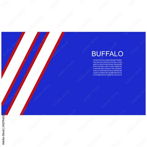 Buffalo Bills american footbal team uniform colors. Template for ...