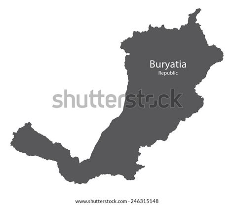 Map Buryatia Republic Russia Stock Vector (Royalty Free) 246315148 | Shutterstock