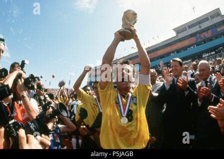 Brazil v Italy 1994 World Cup Final 17th July 1994. Brazil fans, in ...