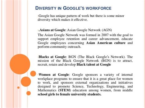 Organizational culture at google