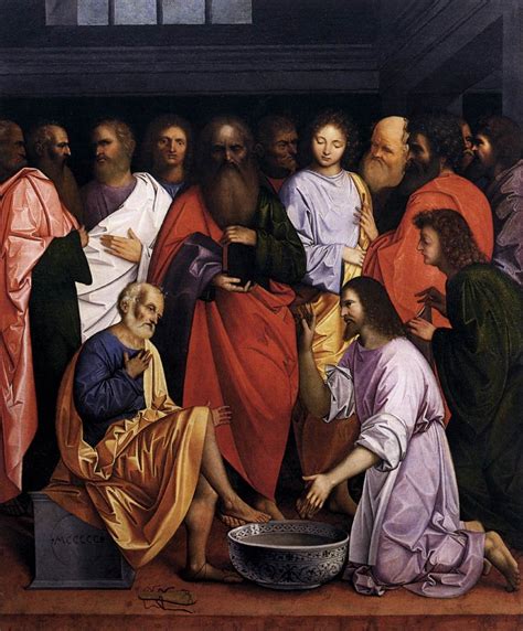 "Christ Washing the Disciples' Feet" Giovanni Agostino da Lodi ...