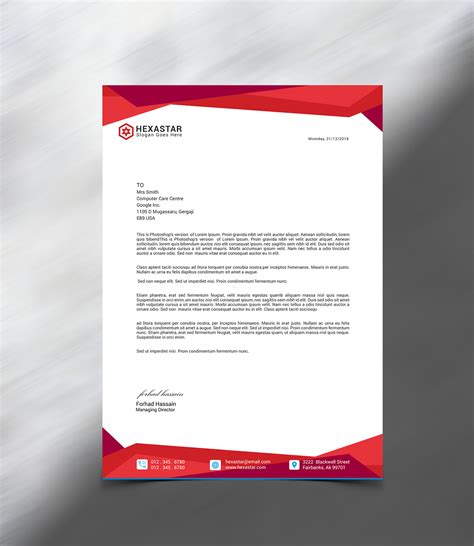 LetterHead Template Design :: Behance